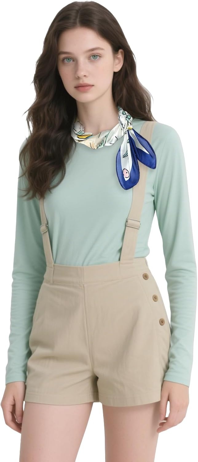 image:imageFAIRYGATE Seidenschal Damen Chiffon Elegante Seidentuch Haare Satintuch Halstuch Bandana Tuch Kopftcher Taschentuch Ansatz Scarf DA27Fdas31019