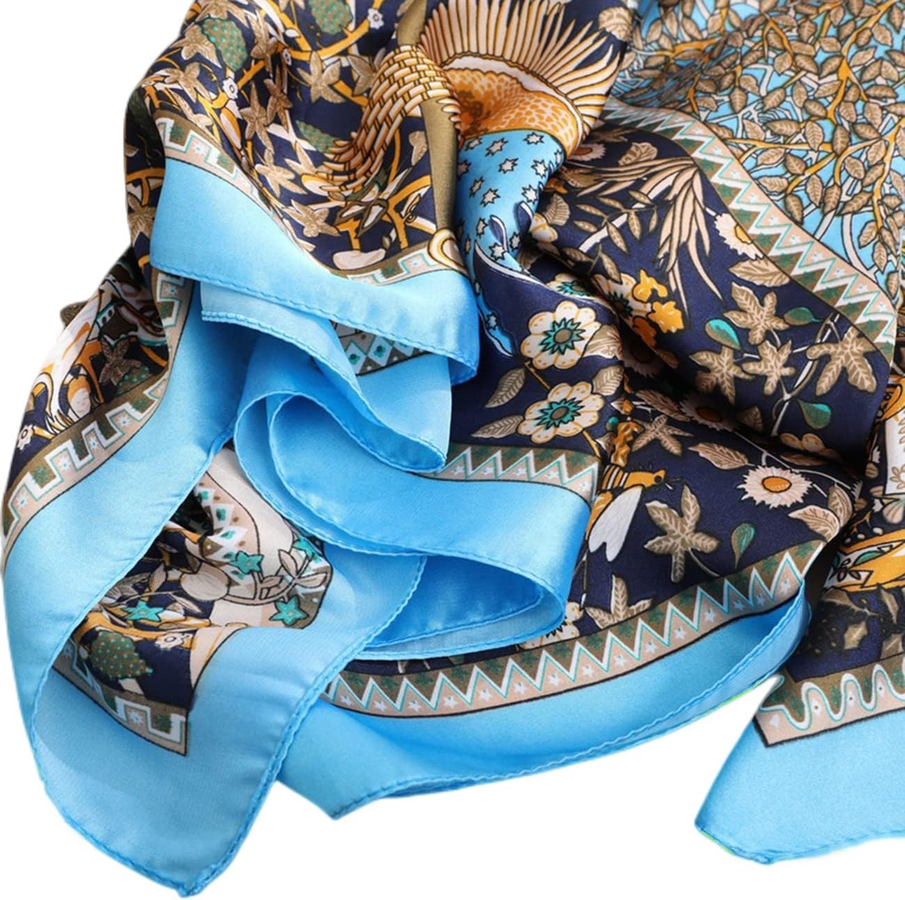 image:imageFAIRYGATE Seidentuch Damen Seidentuch Seide Leicht Seidenschal Bandana Halstuch Kopftuch Elegante Schal Tuch Geschenk fr Frauen DA21Da2124