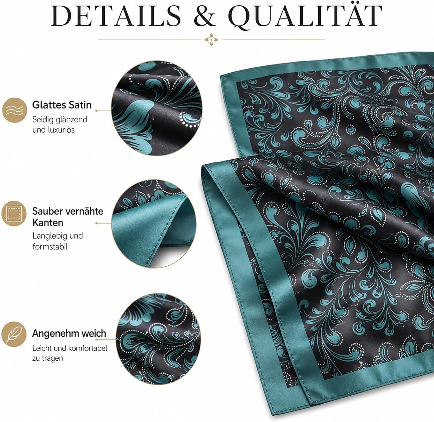 image:imageFAIRYGATE Seidentuch Damen Seidentuch Seide Leicht Seidenschal Bandana Halstuch Kopftuch Elegante Schal Tuch Geschenk fr Frauen DA21Fdas29005