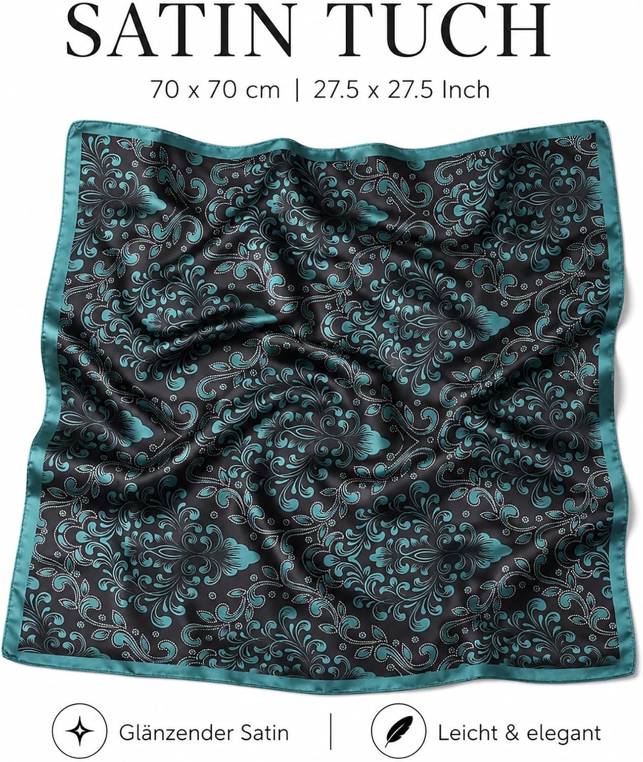 image:imageFAIRYGATE Seidentuch Damen Seidentuch Seide Leicht Seidenschal Bandana Halstuch Kopftuch Elegante Schal Tuch Geschenk fr Frauen DA21Fdas29005