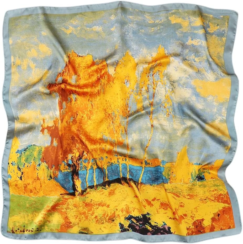 image:imageFAIRYGATE Seidentuch Damen Seidentuch Seide Leicht Seidenschal Bandana Halstuch Kopftuch Elegante Schal Tuch Geschenk fr Frauen DA21Fdas29010