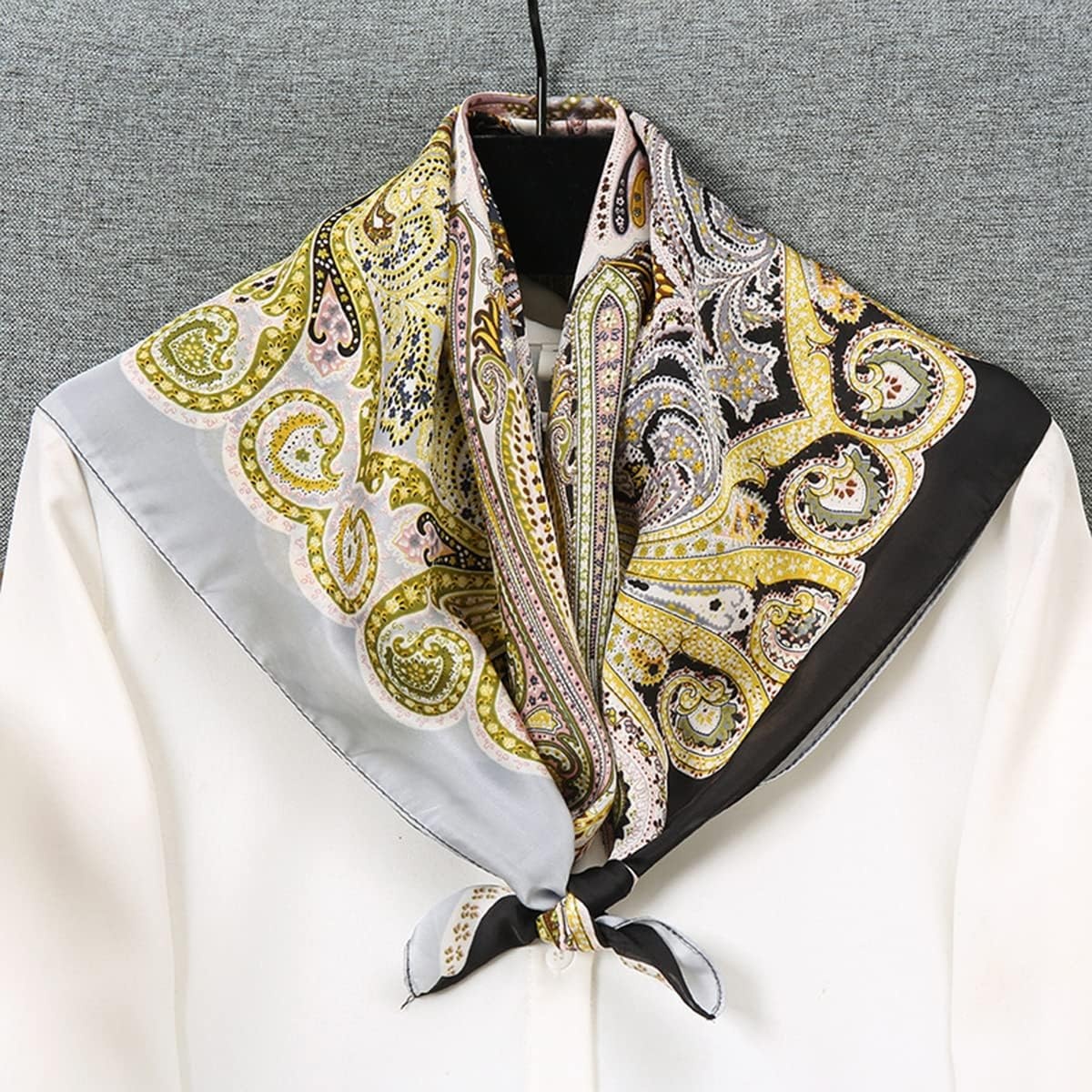 image:imageFAIRYGATE Seidentuch Damen Seidentuch Seide Leicht Seidenschal Bandana Halstuch Kopftuch Elegante Schal Tuch Geschenk fr Frauen DA21Fdgh94007