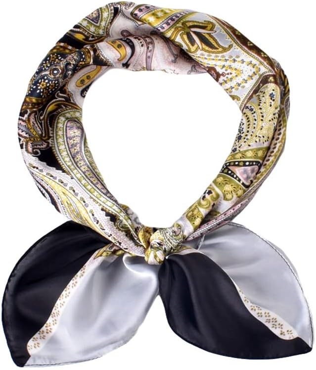image:imageFAIRYGATE Seidentuch Damen Seidentuch Seide Leicht Seidenschal Bandana Halstuch Kopftuch Elegante Schal Tuch Geschenk fr Frauen DA21Fdgh94007