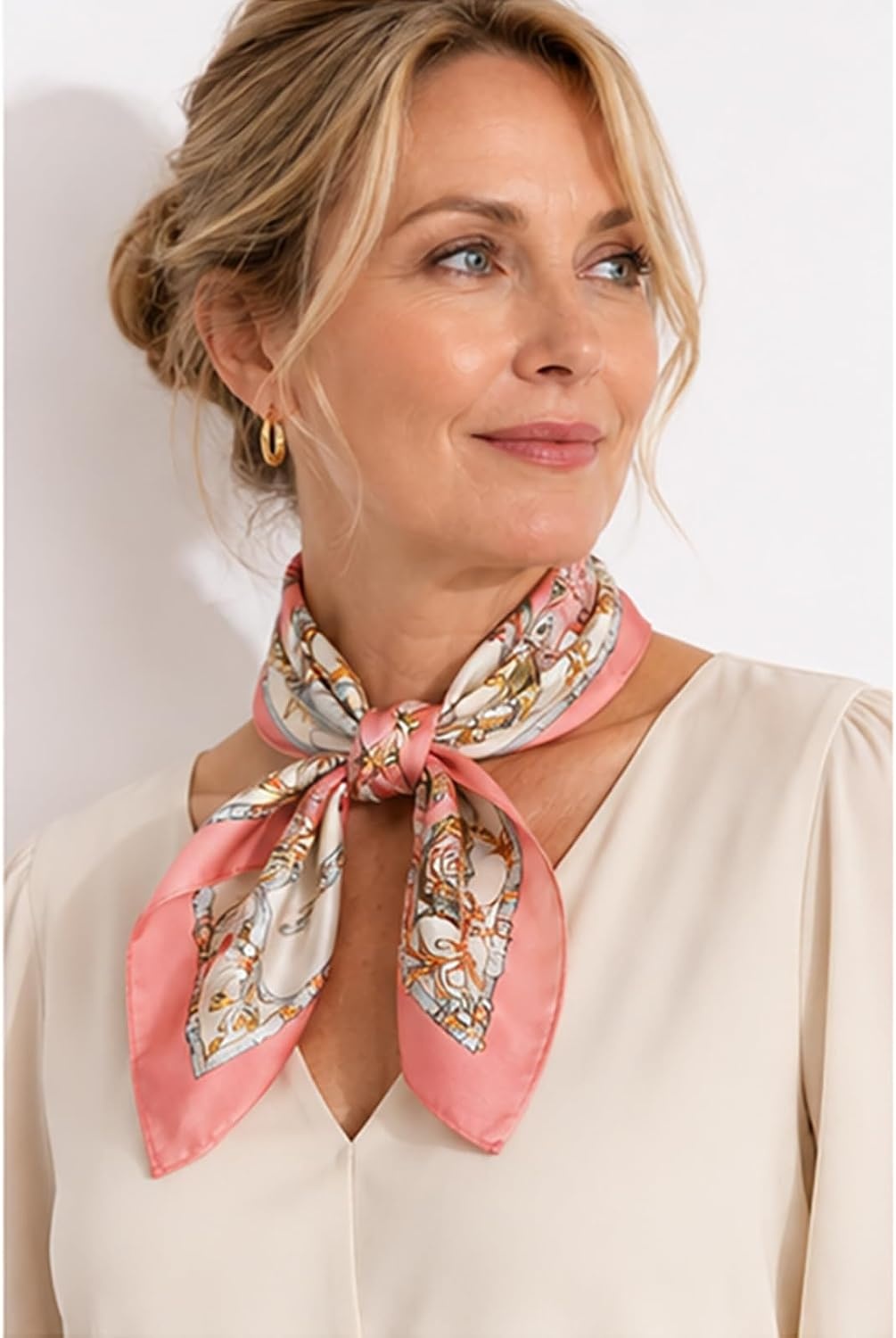 image:imageFAIRYGATE Seidentuch Damen Seidentuch Seide Leicht Seidenschal Bandana Halstuch Kopftuch Elegante Schal Tuch Geschenk fr Frauen DA21Fdgh96012
