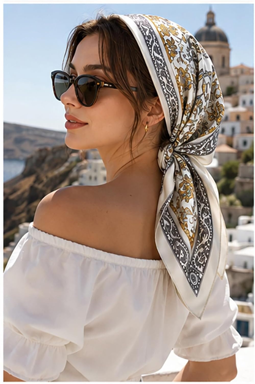 image:imageFAIRYGATE Seidentuch Damen Seidentuch Seide Leicht Seidenschal Bandana Halstuch Kopftuch Elegante Schal Tuch Geschenk fr Frauen DA21Fdhzl96019
