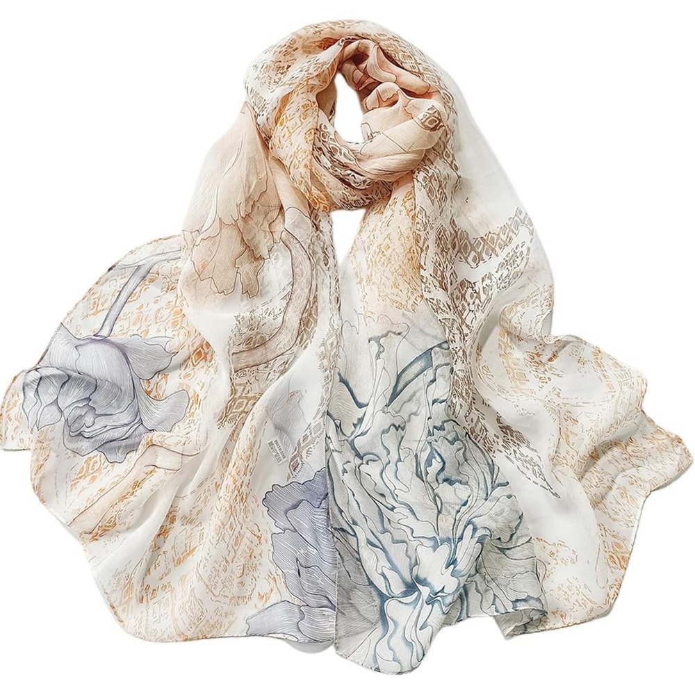 image:imageFAIRYGATE Chiffon Retro Schal Damen Leichtes Halstuch Seiden Chiffon Halstuch fr Mdchen Frauen Halstuch Kopftuch39005