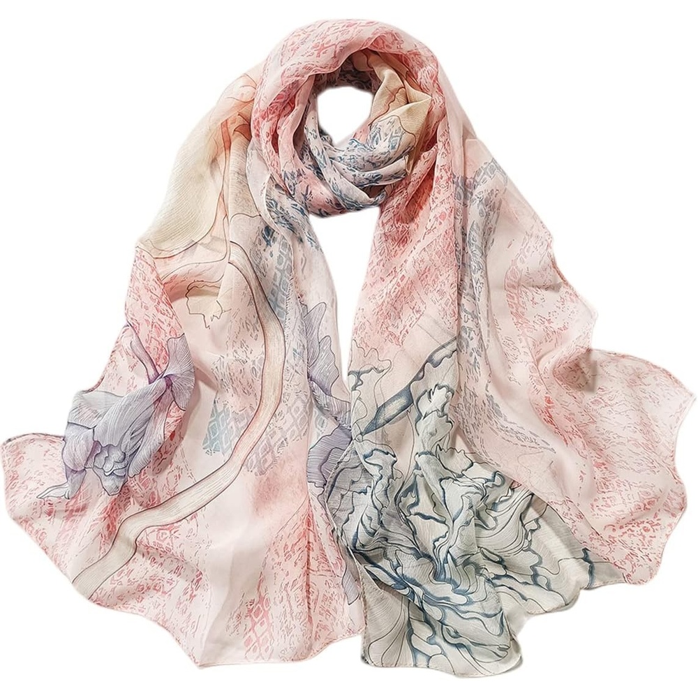 image:imageFAIRYGATE Chiffon Retro Schal Damen Leichtes Halstuch Seiden Chiffon Halstuch fr Mdchen Frauen Halstuch Kopftuch39006