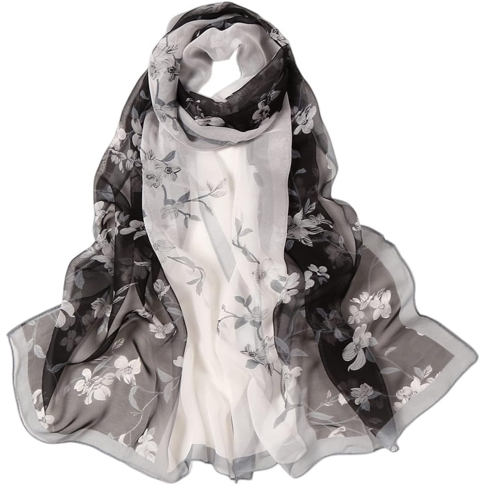 image:imageFAIRYGATE Chiffon Retro Schal Damen Leichtes Halstuch Seiden Chiffon Halstuch fr Mdchen Frauen Halstuch Kopftuch39018