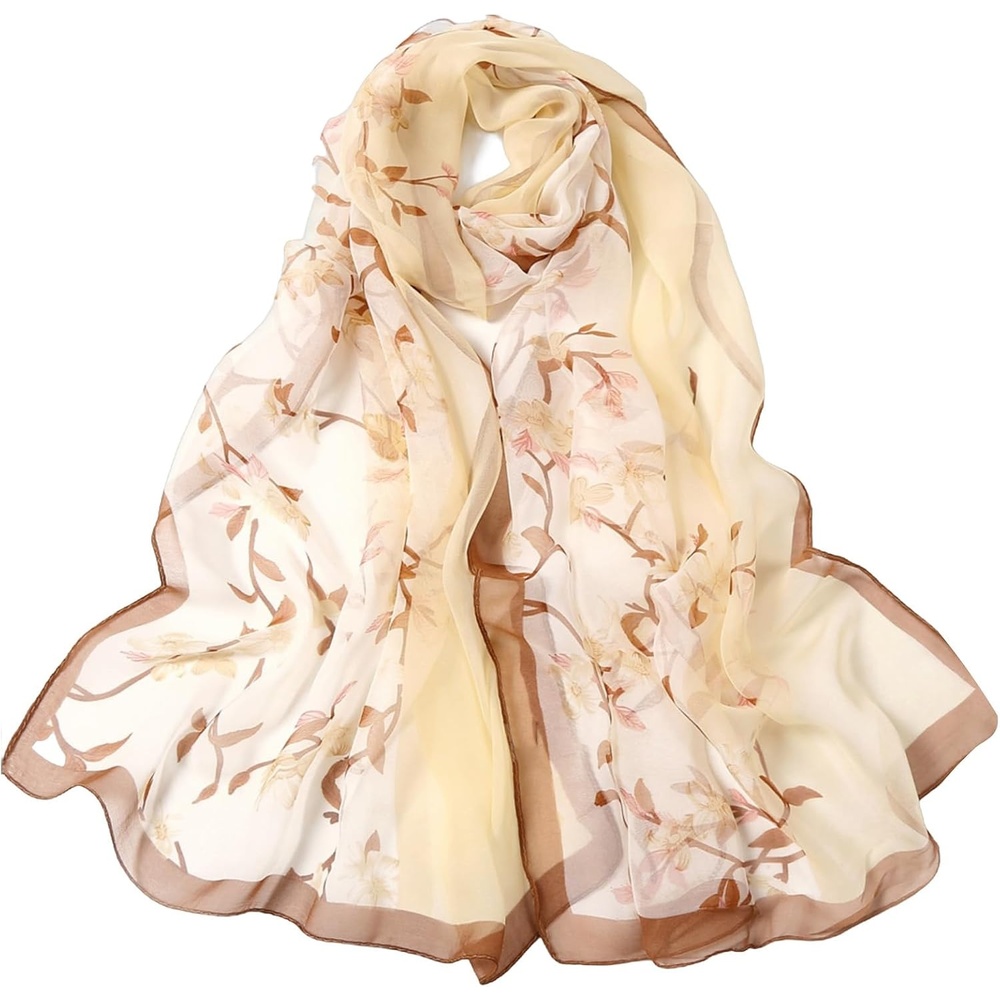 image:imageFAIRYGATE Chiffon Retro Schal Damen Leichtes Halstuch Seiden Chiffon Halstuch fr Mdchen Frauen Halstuch Kopftuch39019