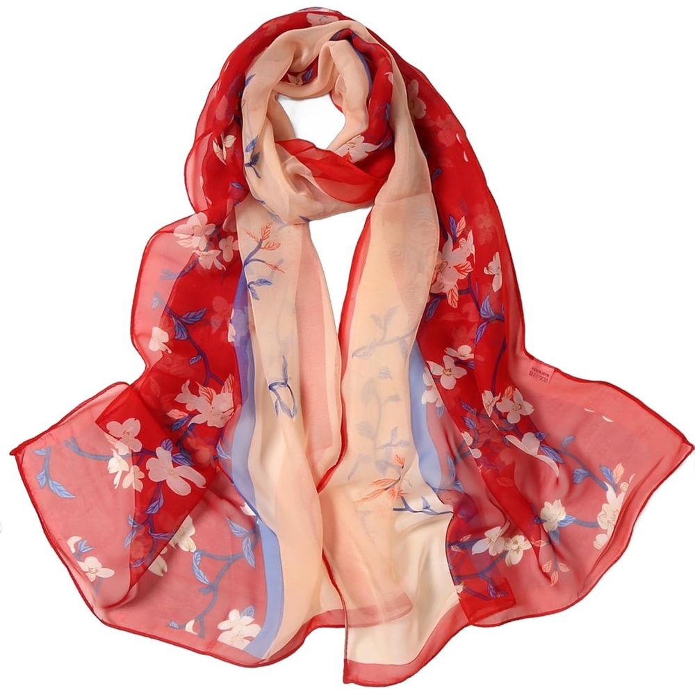image:imageFAIRYGATE Chiffon Retro Schal Damen Leichtes Halstuch Seiden Chiffon Halstuch fr Mdchen Frauen Halstuch Kopftuch39020