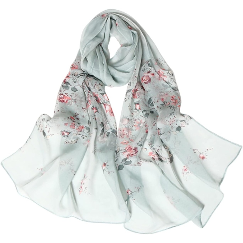 image:imageFAIRYGATE Chiffon Retro Schal Damen Leichtes Halstuch Seiden Chiffon Halstuch fr Mdchen Frauen Halstuch KopftuchFdkra4210