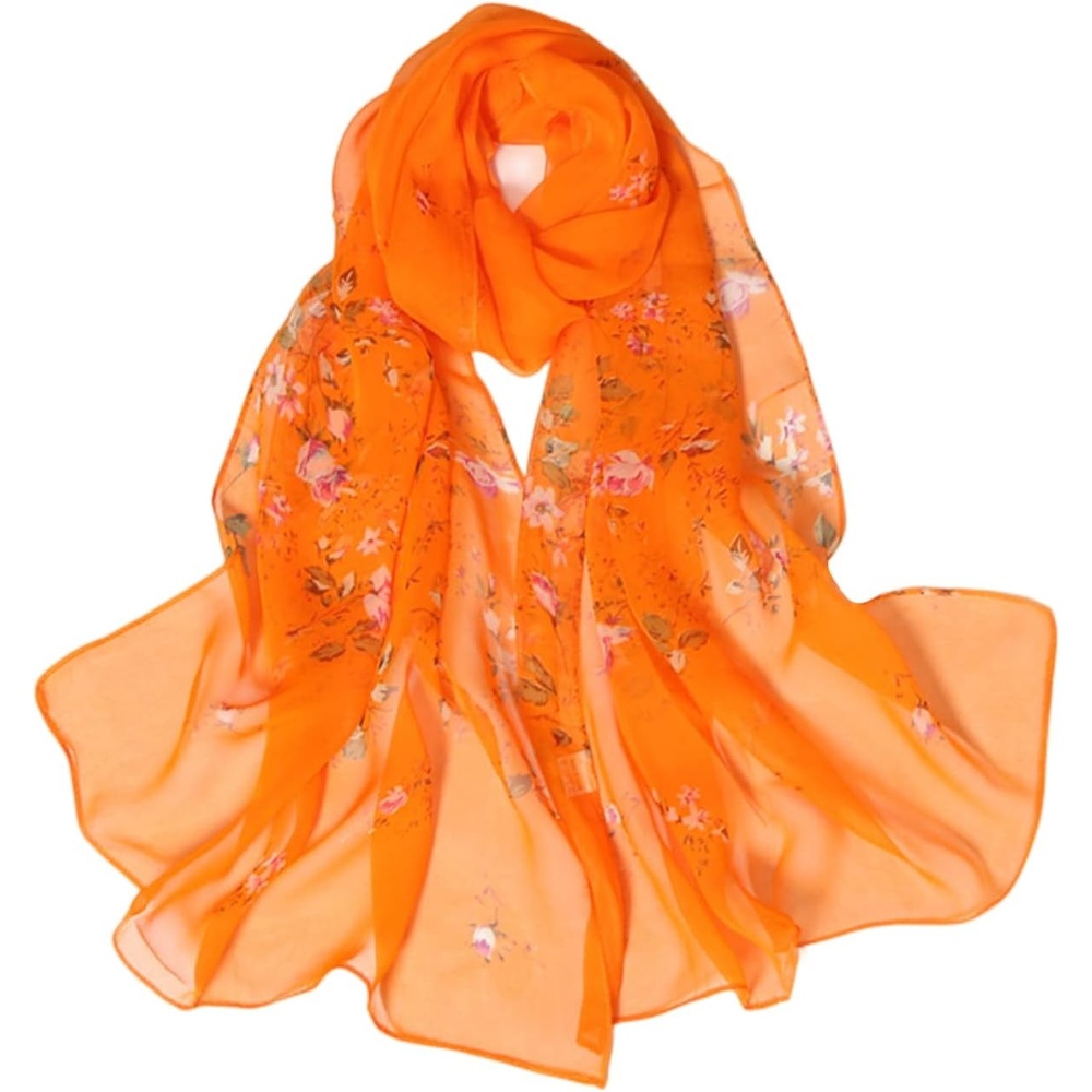 image:imageFAIRYGATE Chiffon Retro Schal Damen Leichtes Halstuch Seiden Chiffon Halstuch fr Mdchen Frauen Halstuch KopftuchFdkra4211