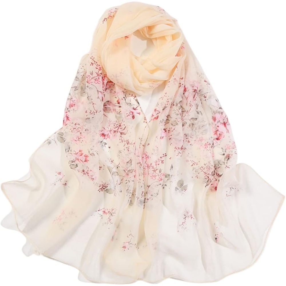 image:imageFAIRYGATE Chiffon Retro Schal Damen Leichtes Halstuch Seiden Chiffon Halstuch fr Mdchen Frauen Halstuch KopftuchFdkra4213