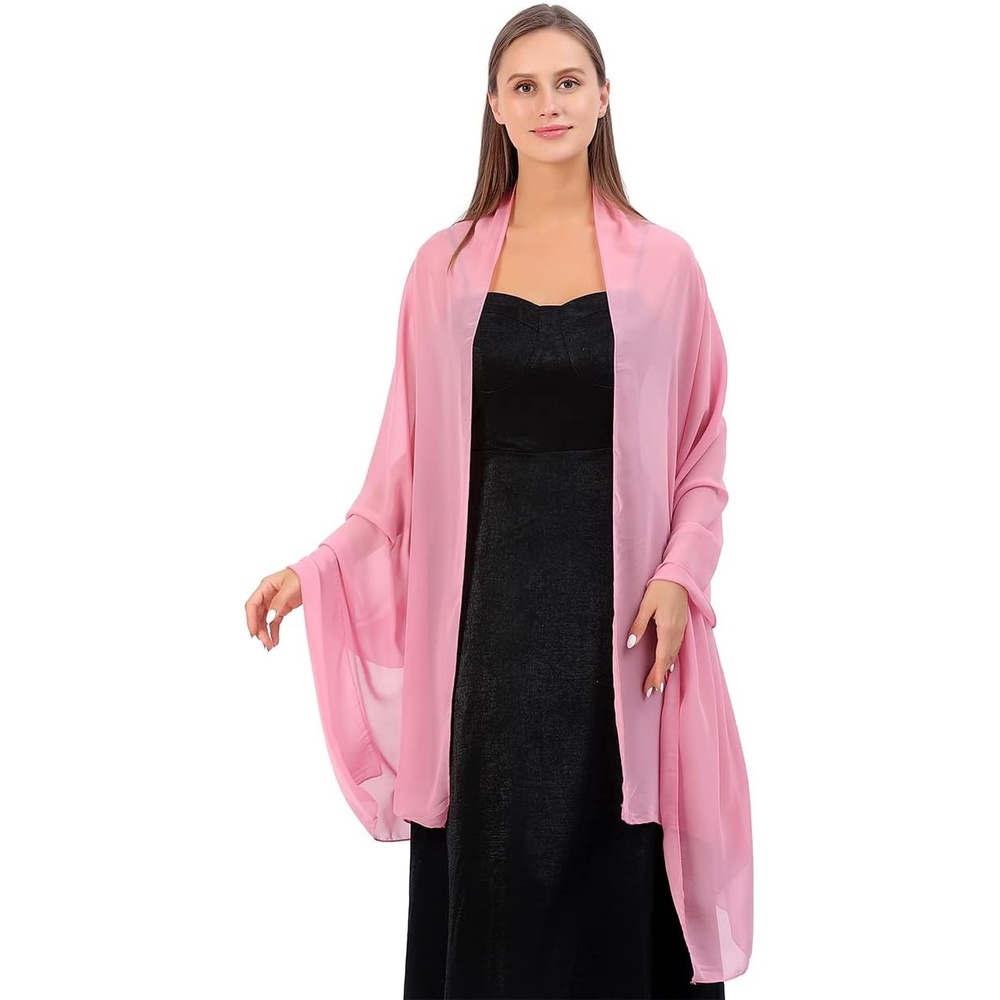 image:imageFAIRYGATE Chiffon Stola Schal fr Brautkleider Abendkleider Alltagskleidung in verschiedenen Farben Schals amp Tcher fr DamenFdyxma0411