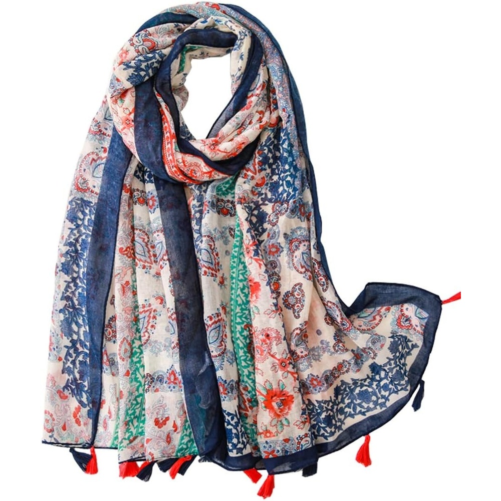 image:imageFAIRYGATE Damen Schal Halstcher fr Frauen Kopftuch Umschlagtuch Viskose Schals Tuch Stola Stolen Wrap Shawl Halstuch 00010229