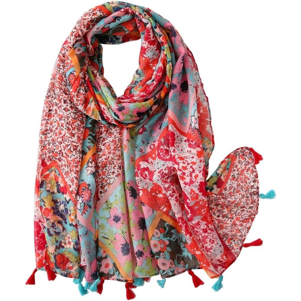 image:imageFAIRYGATE Damen Schal Halstcher fr Frauen Kopftuch Umschlagtuch Viskose Schals Tuch Stola Stolen Wrap Shawl Halstuch 00010231