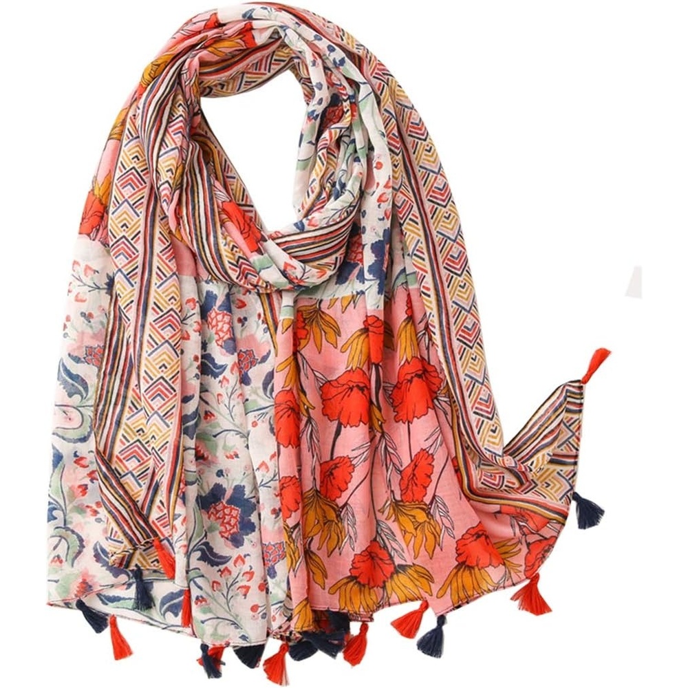 image:imageFAIRYGATE Damen Schal Halstcher fr Frauen Kopftuch Umschlagtuch Viskose Schals Tuch Stola Stolen Wrap Shawl Halstuch 00010238