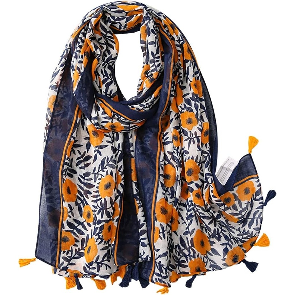 image:imageFAIRYGATE Damen Schal Vogel Blume Schmetterling Druck Lange Soft Neck Scarf Wickel Stola fr Summer Beach Winter Geschenk0235