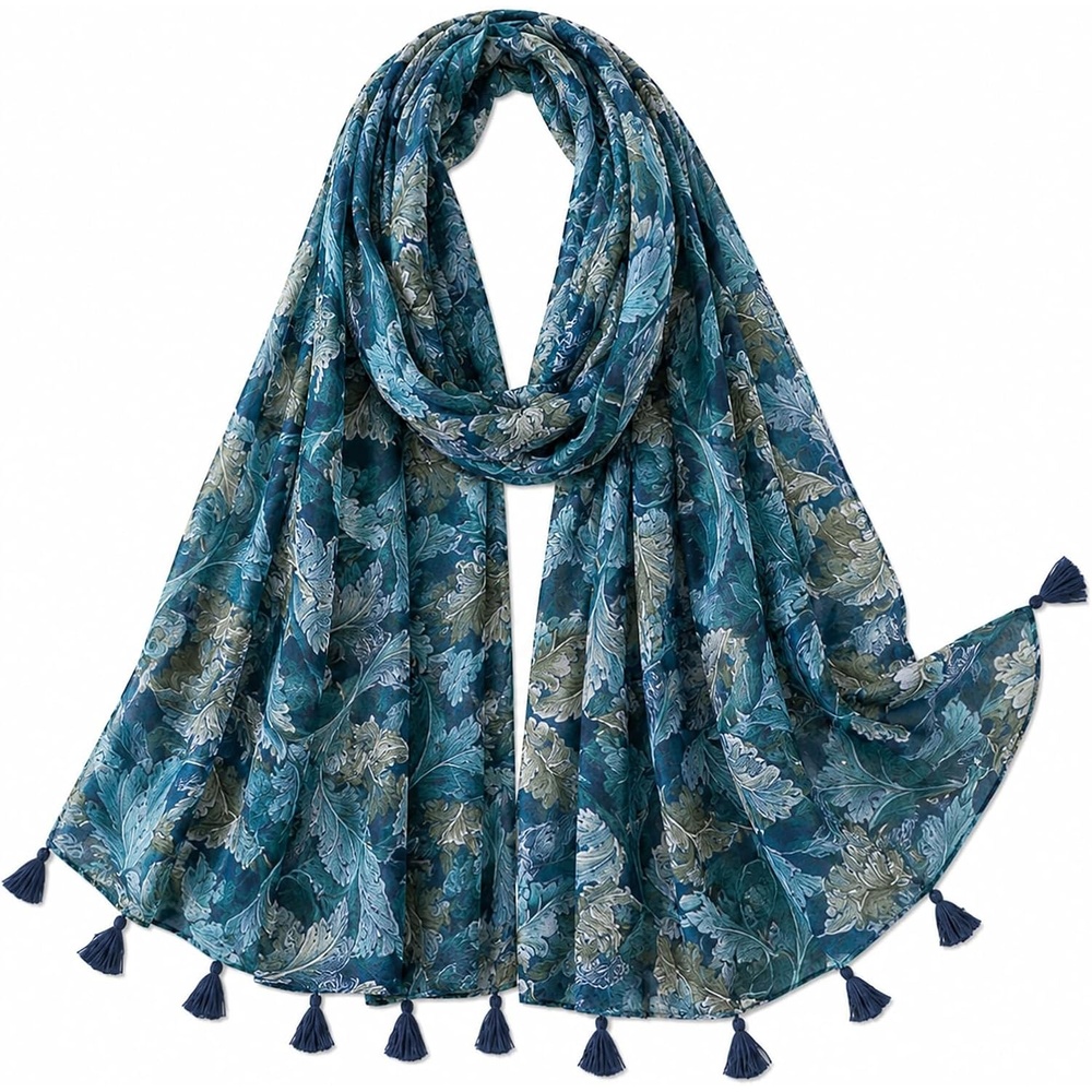 image:imageFAIRYGATE Damen Schal Vogel Blume Schmetterling Druck Lange Soft Neck Scarf Wickel Stola fr Summer Beach Winter GeschenkFDYT17229