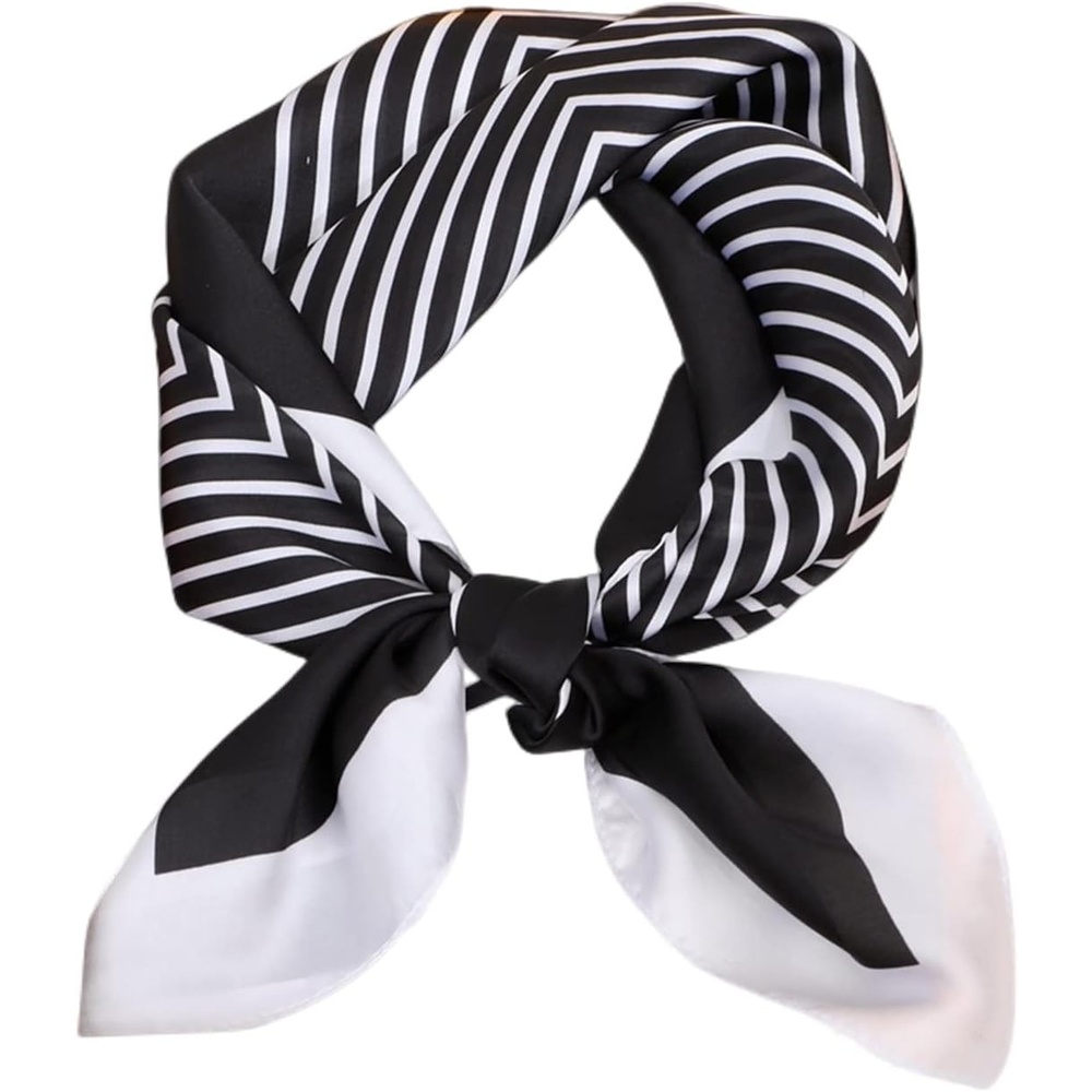 image:imageFAIRYGATE Damen Seidentuch Quadrates Bedrucktes Halstuch Satin Seidenschal Kopftuch 70x70cmFdwxa2215