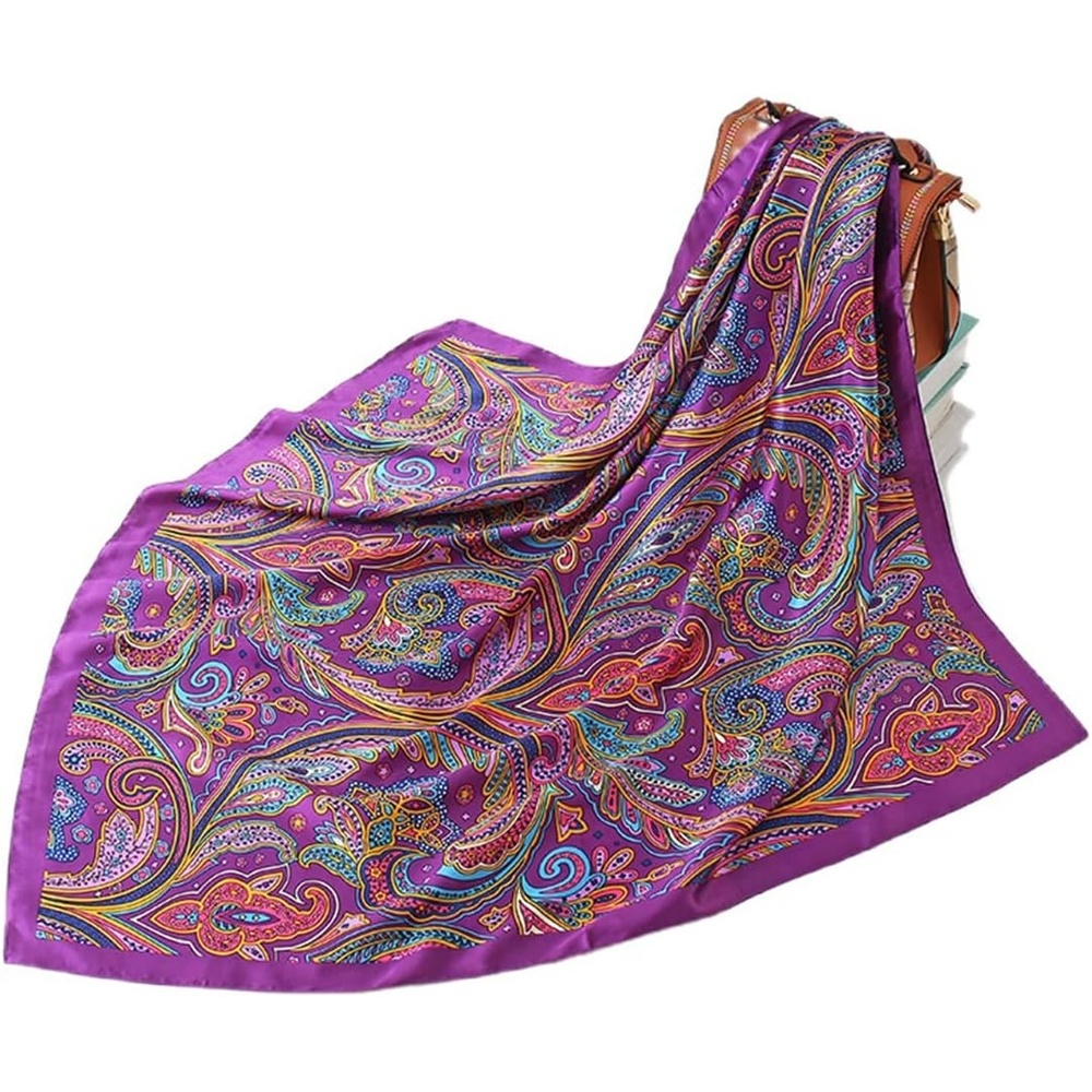 image:imageFAIRYGATE Damenschal Schal Tuch Blume Bandana Halstuch Kopftuch Schals 90 x 90 cm Bunte74008