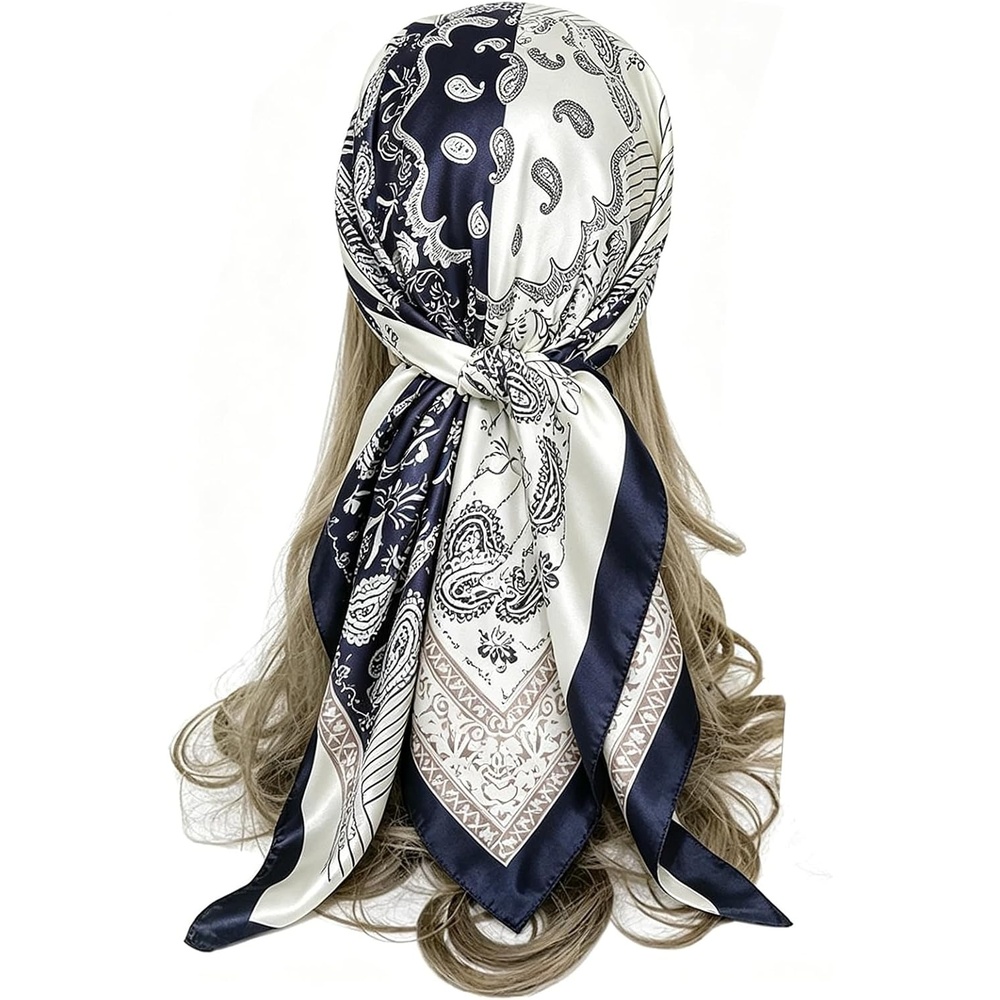 image:imageFAIRYGATE Damenschal Schal Tuch Blume Bandana Halstuch Kopftuch Schals 90 x 90 cm Bunte74013