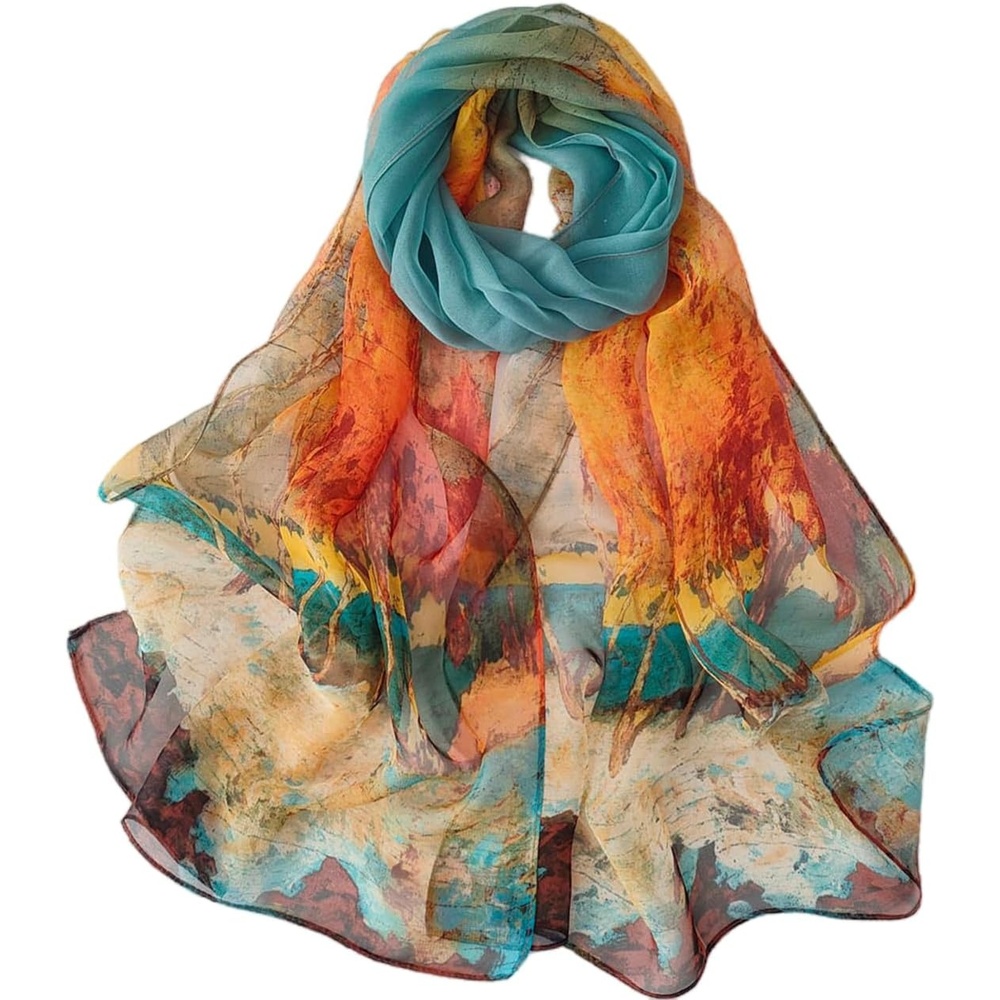 image:imageFAIRYGATE Schal Damen Halstcher Tuch Kopftuch Halstuch Schals Tcher Stola Weiches und Bequemes Georgette Material Vielseitig und Multifunktional B72Db7217
