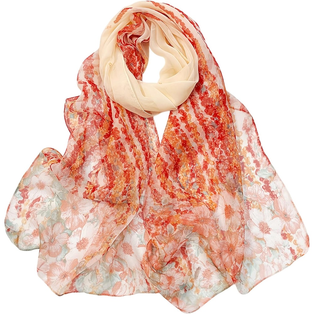 image:imageFAIRYGATE Schal Damen Halstcher Tuch Kopftuch Halstuch Schals Tcher Stola Weiches und Bequemes Georgette Material Vielseitig und Multifunktional B72FDKRA5033