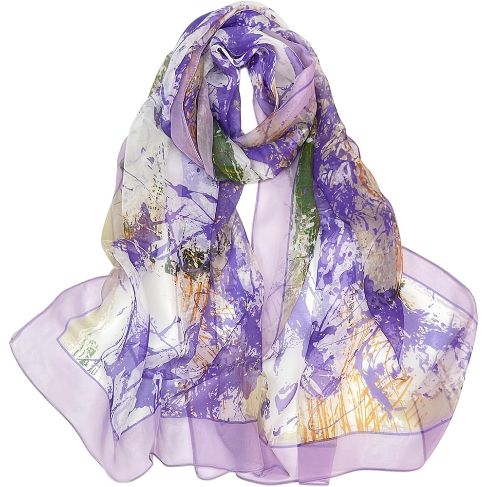 image:imageFAIRYGATE Schal Damen Halstcher Tuch Kopftuch Halstuch Schals Tcher Stola Weiches und Bequemes Georgette Material Vielseitig und Multifunktional B72FDKRC3728