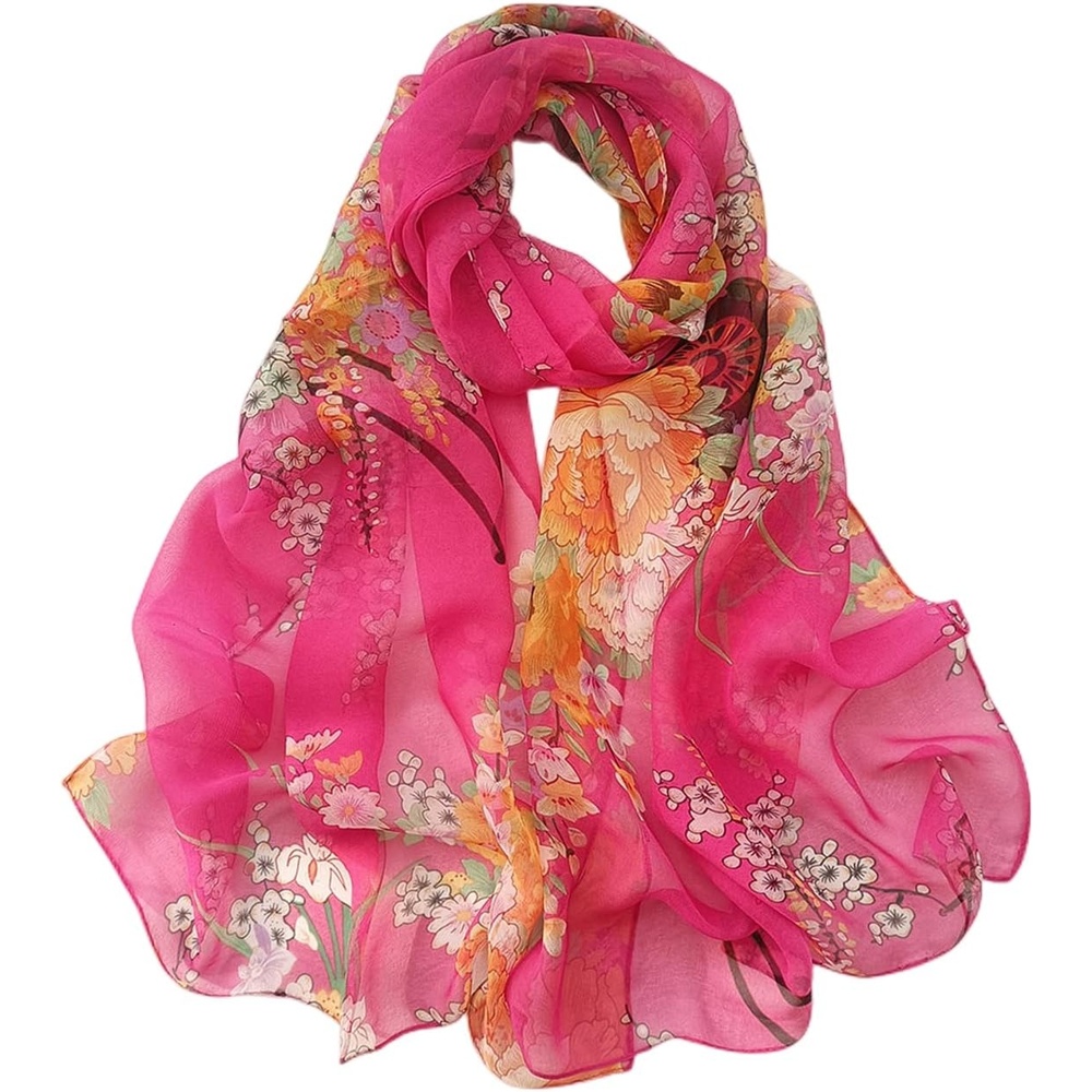 image:imageFAIRYGATE Schal Damen Halstcher Tuch Kopftuch Halstuch Schals Tcher Stola Weiches und Bequemes Georgette Material Vielseitig und Multifunktional B72Fdkra4710