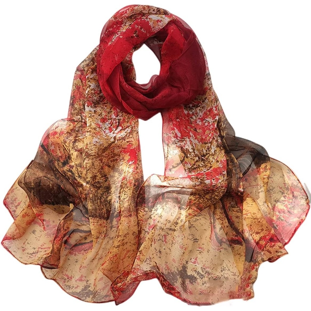 image:imageFAIRYGATE Schals amp Tcher fr Damen Modischer Damen Schal Stola Halstuch Tuch aus Chiffon fr Frhling Sommer Ganzjhrig51027