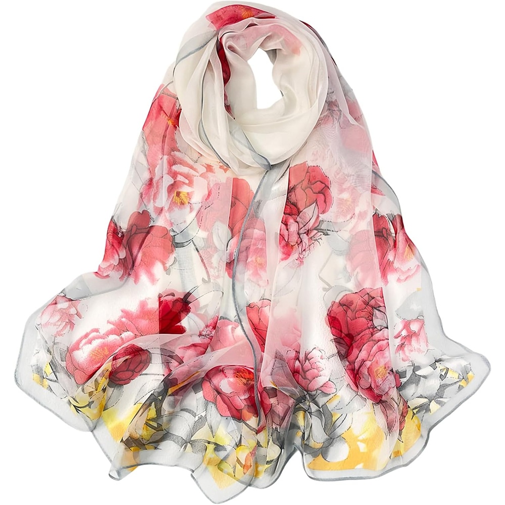 image:imageFAIRYGATE Schals amp Tcher fr Damen Modischer Damen Schal Stola Halstuch Tuch aus Chiffon fr Frhling Sommer GanzjhrigFDKRA5236