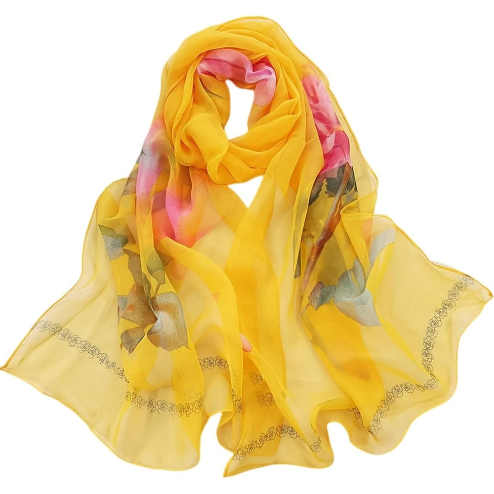 image:imageFAIRYGATE Schals amp Tcher fr Damen Seidenschals Damen Leicht Seidentuch Chiffon Silk Schal Halstuch Tuch Geschenk Frauen 20A41Fdkra5115