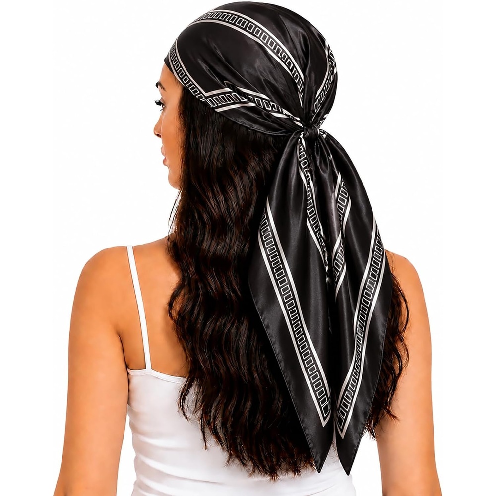 image:imageFAIRYGATE Seide Schal Damen Halstcher Seidentuch Schals Halstuch Seidenschal Scarf Bandana Taschentuch Handgelenk Kopftcher Einheitsgre 7878017