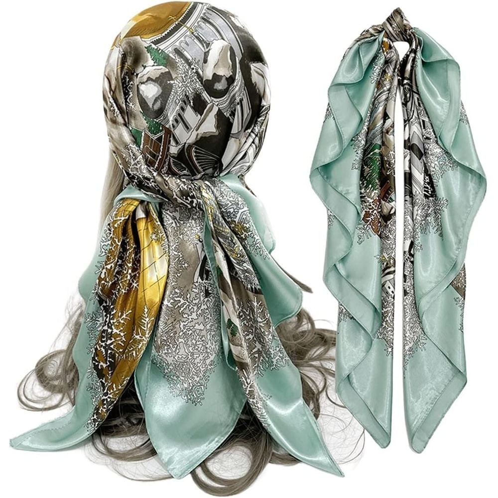 image:imageFAIRYGATE Seide Schal Damen Halstcher Seidentuch Schals Halstuch Seidenschal Scarf Bandana Taschentuch Handgelenk Kopftcher Einheitsgre 78Fdgh90015