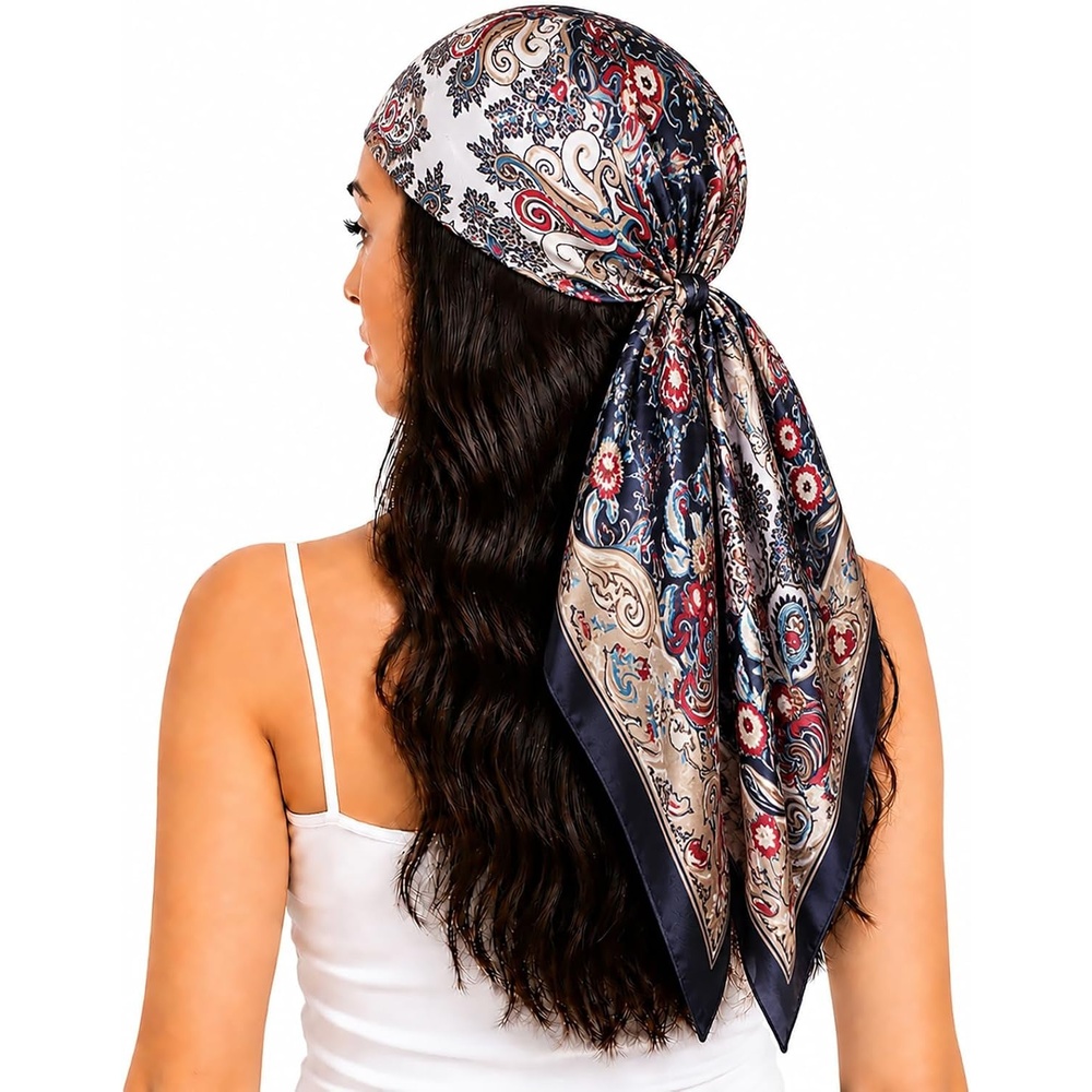 image:imageFAIRYGATE Seide Schal Damen Halstcher Seidentuch Schals Halstuch Seidenschal Scarf Bandana Taschentuch Handgelenk Kopftcher Einheitsgre 78Fdhzl61023