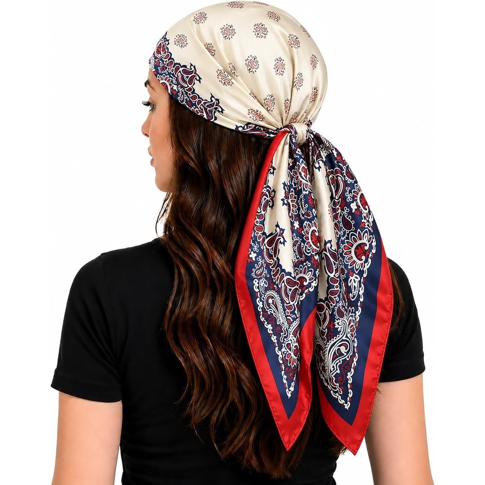 image:imageFAIRYGATE Seide Schal Damen Halstcher Seidentuch Schals Halstuch Seidenschal Scarf Bandana Taschentuch Handgelenk Kopftcher Einheitsgre 78Fdwxa2508