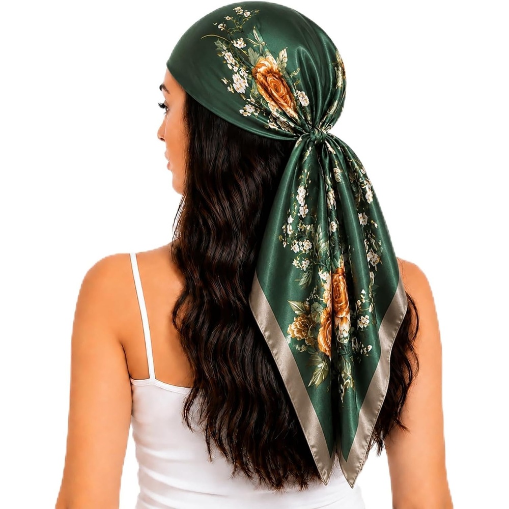 image:imageFAIRYGATE Seide Schal Damen Halstcher Seidentuch Schals Halstuch Seidenschal Scarf Bandana Taschentuch Handgelenk Kopftcher Einheitsgre 78Fdwxa2522