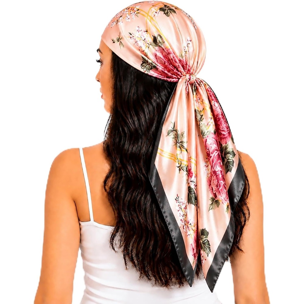 image:imageFAIRYGATE Seide Schal Damen Halstcher Seidentuch Schals Halstuch Seidenschal Scarf Bandana Taschentuch Handgelenk Kopftcher Einheitsgre 78Fdwxa2524