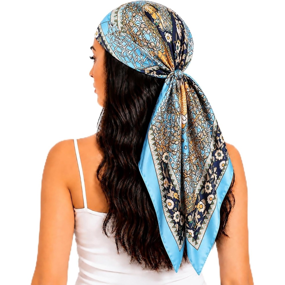 image:imageFAIRYGATE Seidentuch Damen Seidentuch Seide Leicht Seidenschal Bandana Halstuch Kopftuch Elegante Schal Tuch Geschenk fr Frauen DA21Da2124