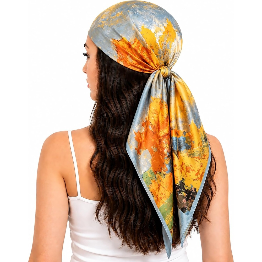 image:imageFAIRYGATE Seidentuch Damen Seidentuch Seide Leicht Seidenschal Bandana Halstuch Kopftuch Elegante Schal Tuch Geschenk fr Frauen DA21Fdas29010