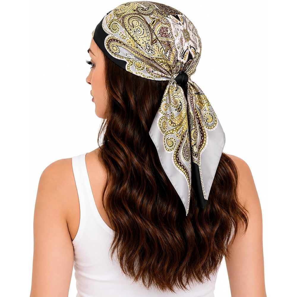 image:imageFAIRYGATE Seidentuch Damen Seidentuch Seide Leicht Seidenschal Bandana Halstuch Kopftuch Elegante Schal Tuch Geschenk fr Frauen DA21Fdgh94007
