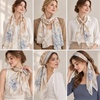 FAIRYGATE Chiffon Retro Schal Damen Leichtes Halstuch Seiden Chiffon Halstuch für Mädchen Frauen Halstuch Kopftuch(39005)