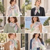 FAIRYGATE Chiffon Retro Schal Damen Leichtes Halstuch Seiden Chiffon Halstuch für Mädchen Frauen Halstuch Kopftuch(39007)