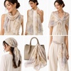 FAIRYGATE Chiffon Retro Schal Damen Leichtes Halstuch Seiden Chiffon Halstuch für Mädchen Frauen Halstuch Kopftuch(39008)