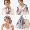 FAIRYGATE Chiffon Retro Schal Damen Leichtes Halstuch Seiden Chiffon Halstuch für Mädchen Frauen Halstuch Kopftuch(39009)