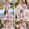 FAIRYGATE Chiffon Retro Schal Damen Leichtes Halstuch Seiden Chiffon Halstuch für Mädchen Frauen Halstuch Kopftuch(39012)