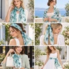 FAIRYGATE Chiffon Retro Schal Damen Leichtes Halstuch Seiden Chiffon Halstuch für Mädchen Frauen Halstuch Kopftuch(39014)