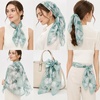 FAIRYGATE Chiffon Retro Schal Damen Leichtes Halstuch Seiden Chiffon Halstuch für Mädchen Frauen Halstuch Kopftuch(39014)