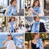 FAIRYGATE Chiffon Retro Schal Damen Leichtes Halstuch Seiden Chiffon Halstuch für Mädchen Frauen Halstuch Kopftuch(39015)